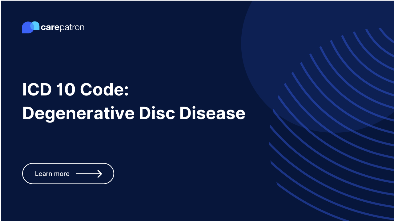 Degenerative Disc Disease ICD10CM Codes 2023